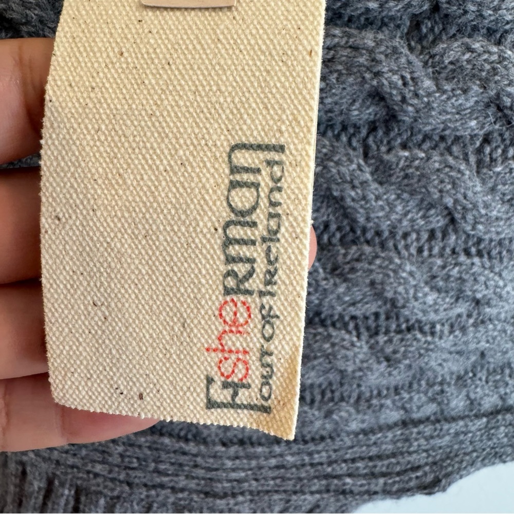 NWT Fisherman Out of Ireland Crossover Wrap - Grey - Picture 6 of 8